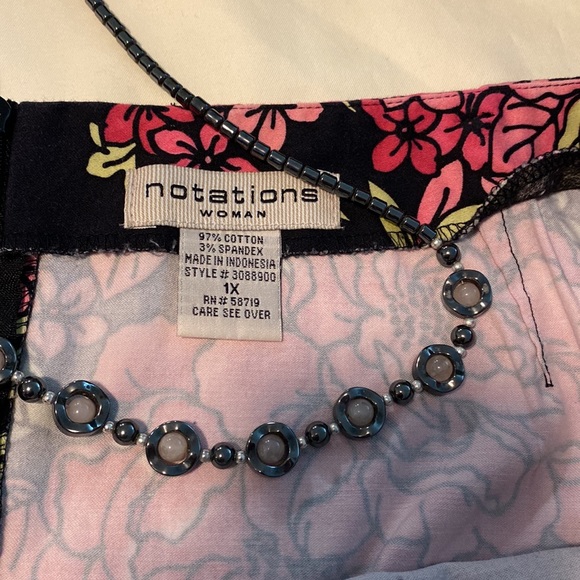 Notations Large Rose Buds Skirt - Picture 6 of 9